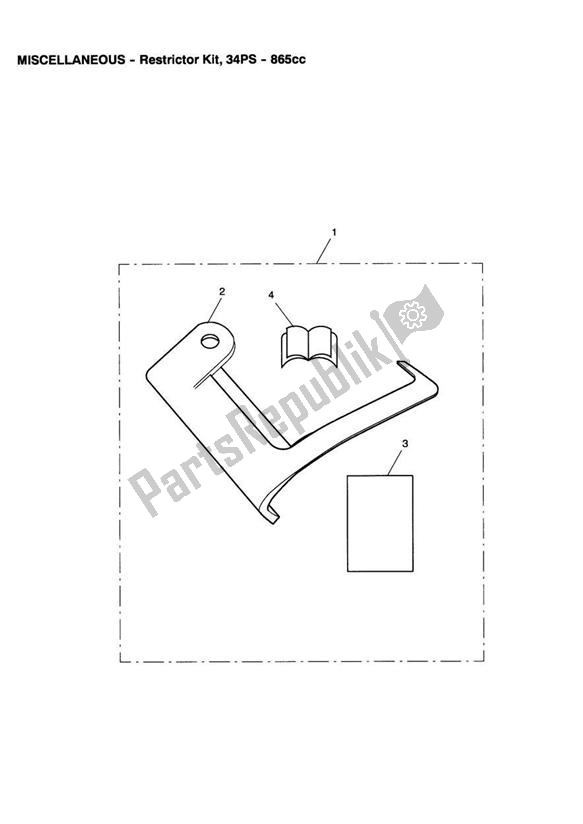 Tutte le parti per il Restrictor Kit, 34ps - 865cc del Triumph America Carburettor 790 2002 - 2007